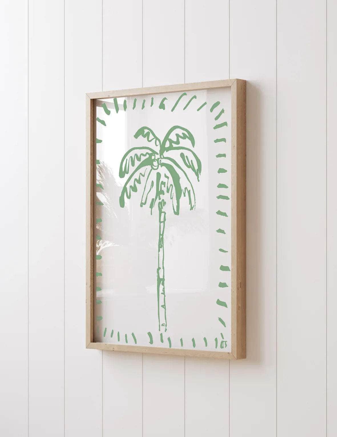 The Green Palm Print