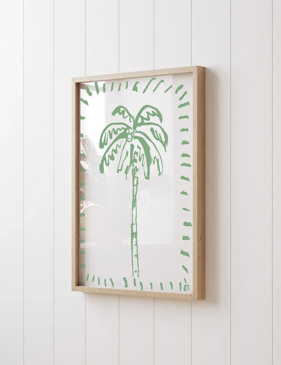 The Green Palm Print