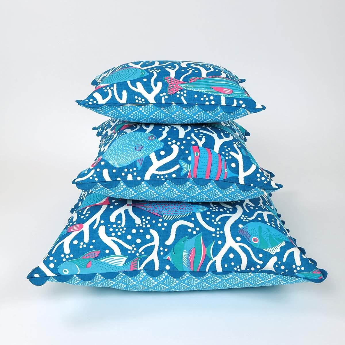 Blue Ocean Reef Cushion Cover