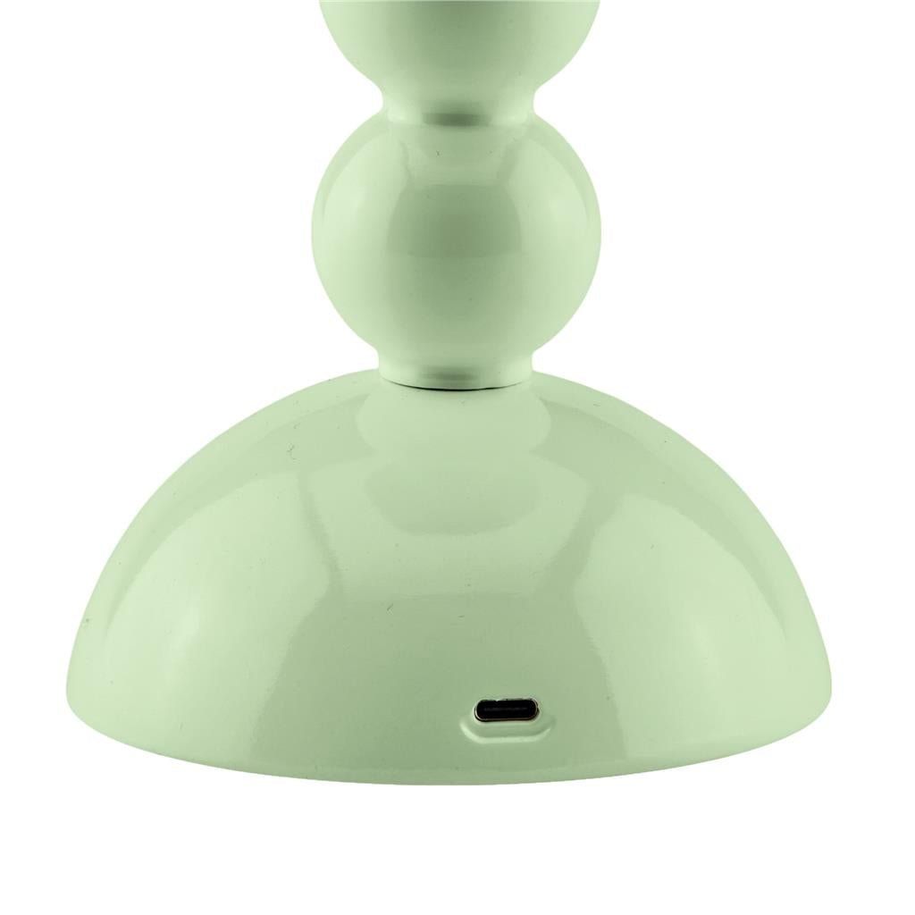 Sage Lacquer Rechargeable Bobbin LED Lamp