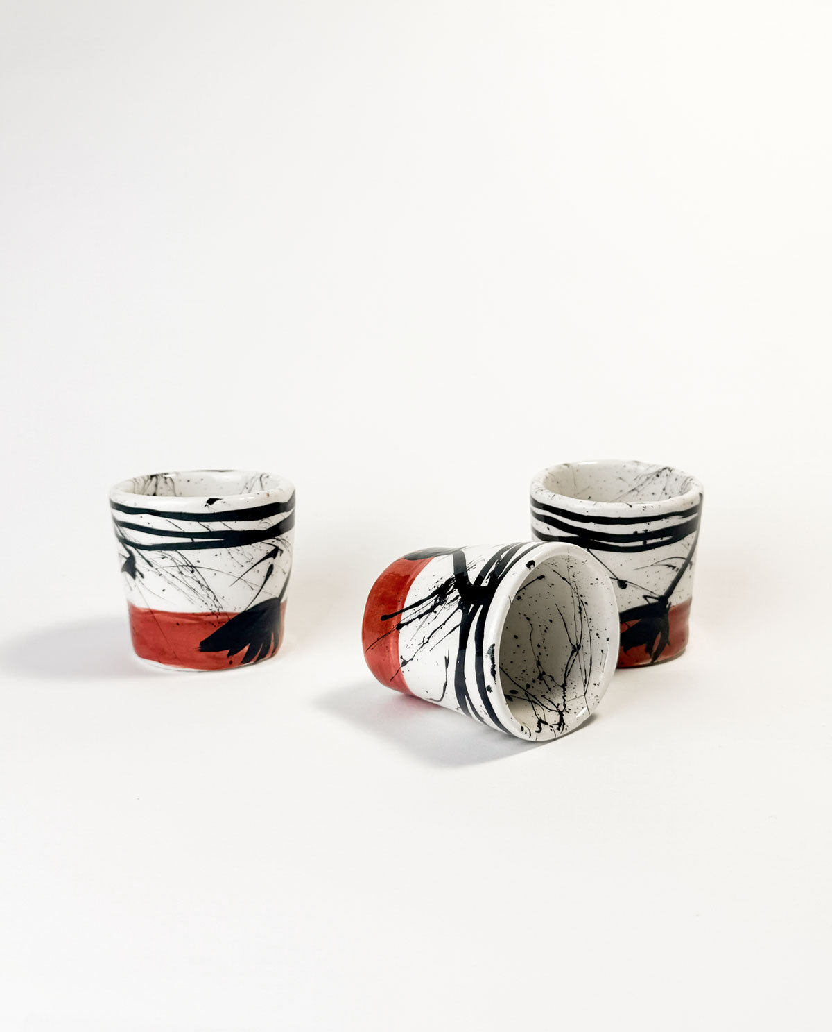 I AM GREEK- Ceramic Espresso Cups "TSAROUCHI"