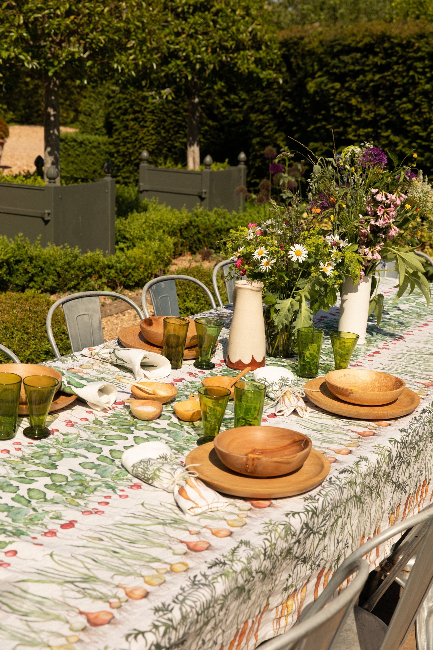 Vegetable Patch Linen Table Cloth