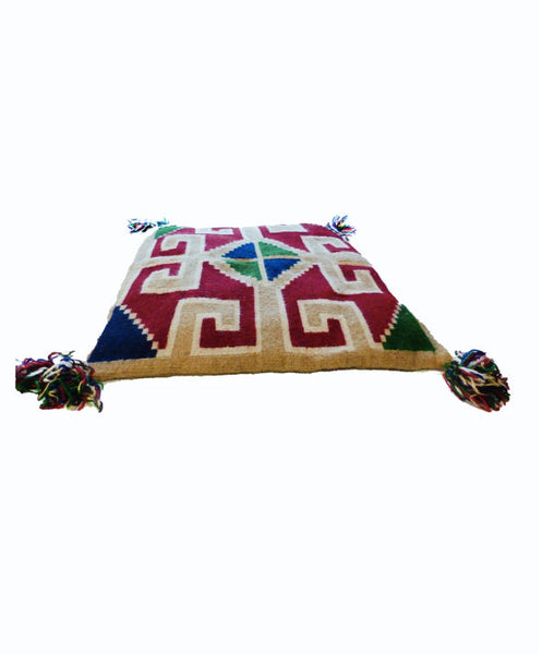 Vintage, Hand-Loomed, Decorative Wool Pillow Covers Set of Three