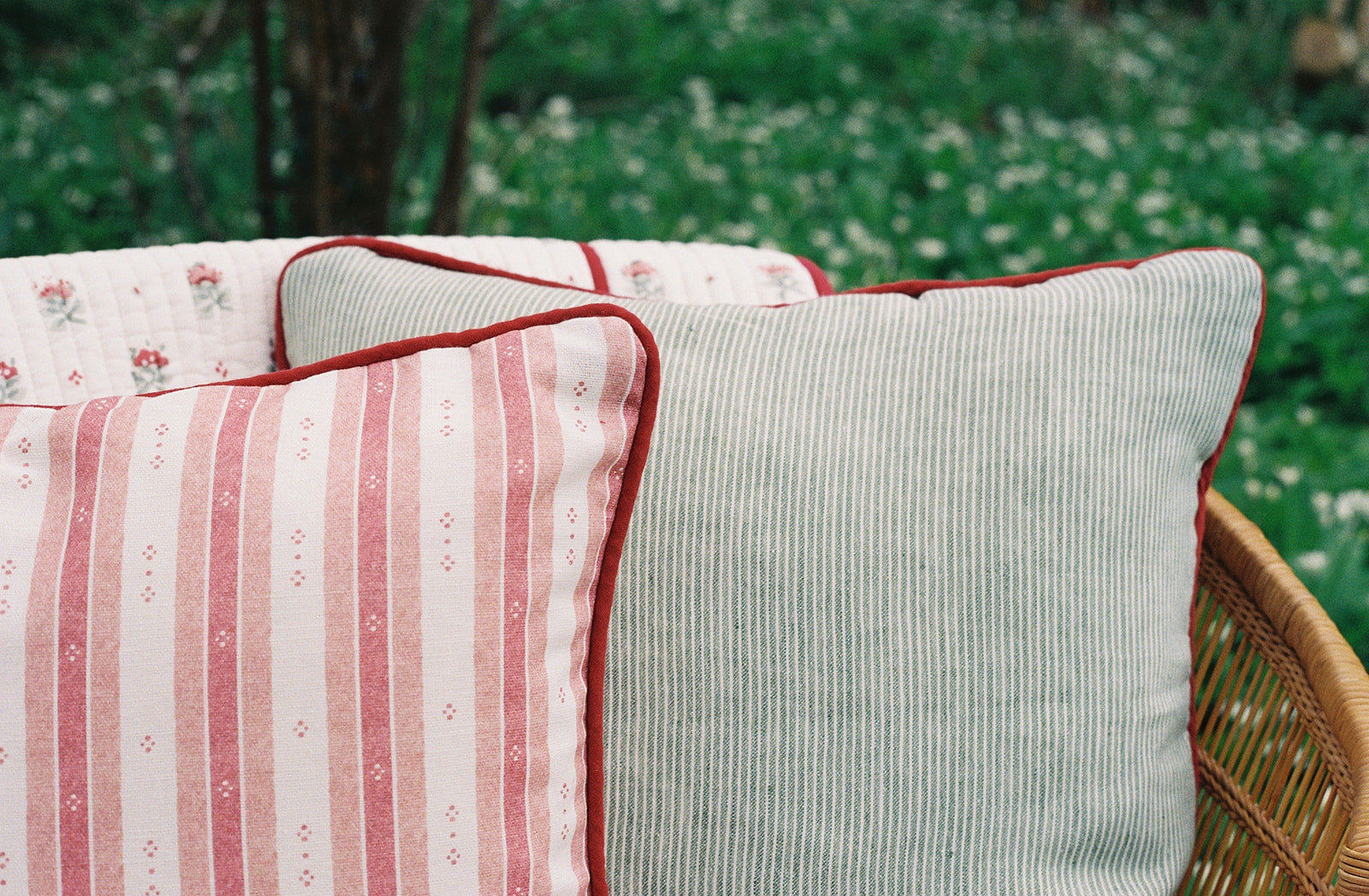 Minni Green Cushion - Square