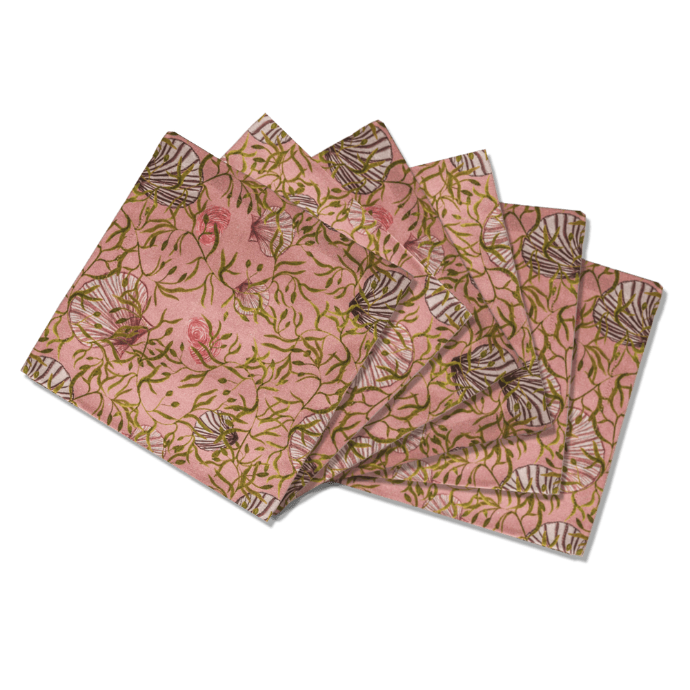 6 Napkins Mussels from Brussels Offcut Version