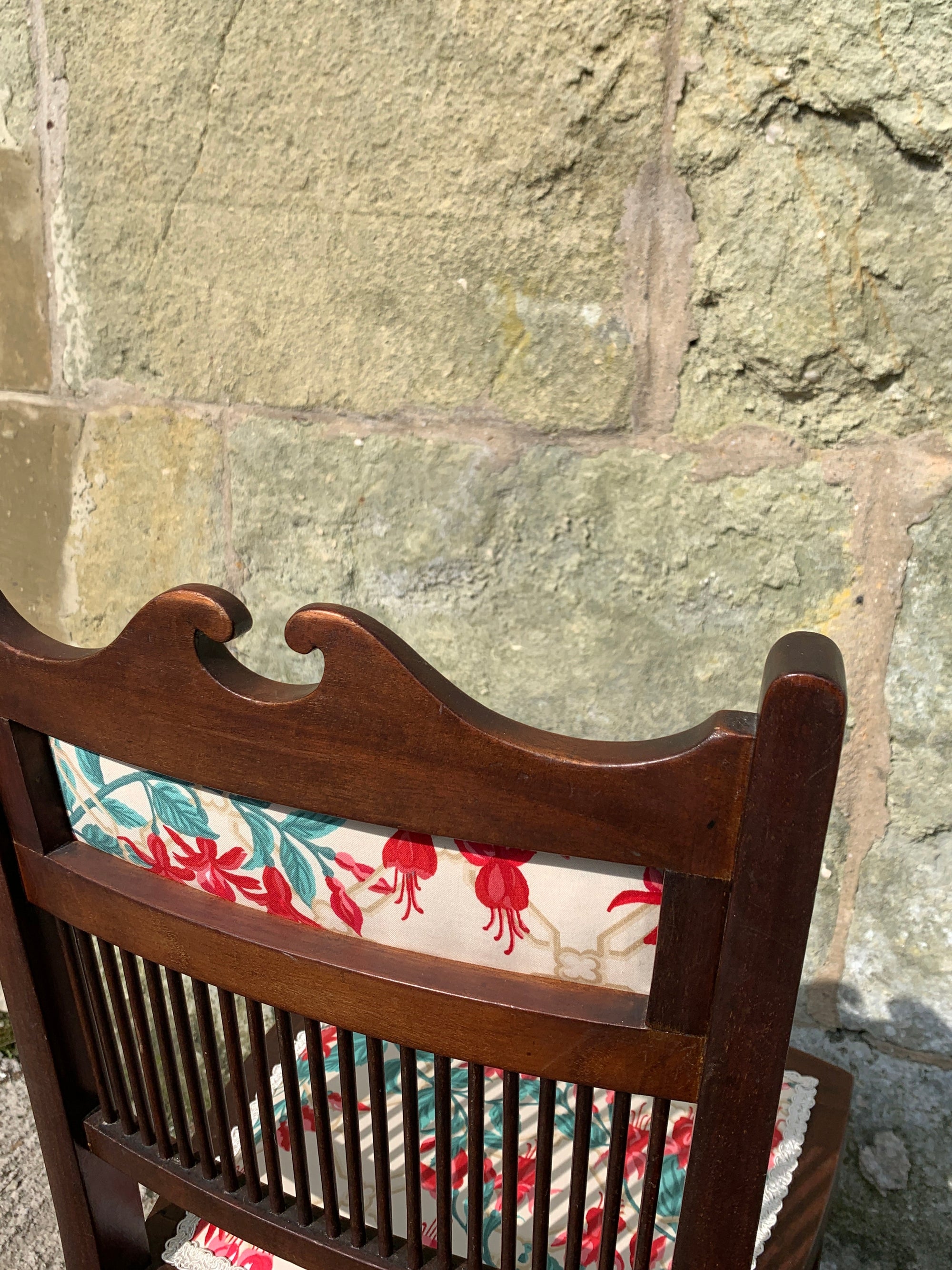 SASHA – Edwardian Children's Chair with Vintage Laura Ashley Fabric