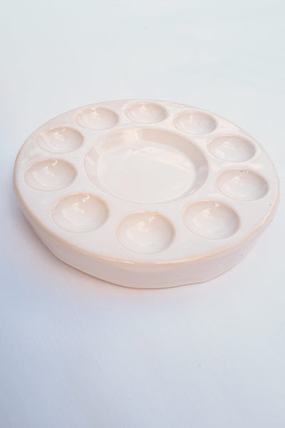 Round Handmade Ceramic Palette