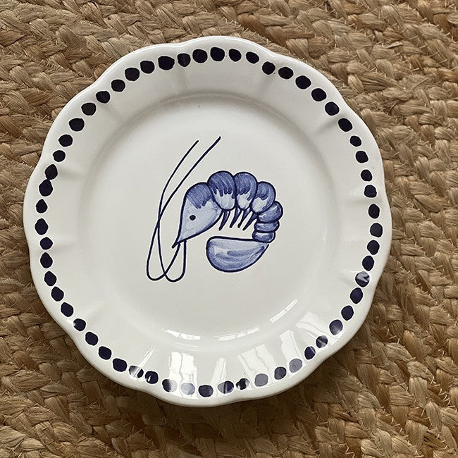 Estate Blue Prawn Plate 25cm