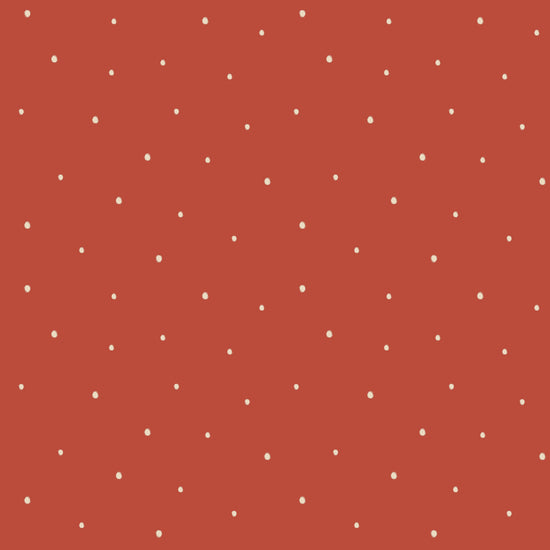 Dolce Daisies Wallpaper, Red Velvet, Sample