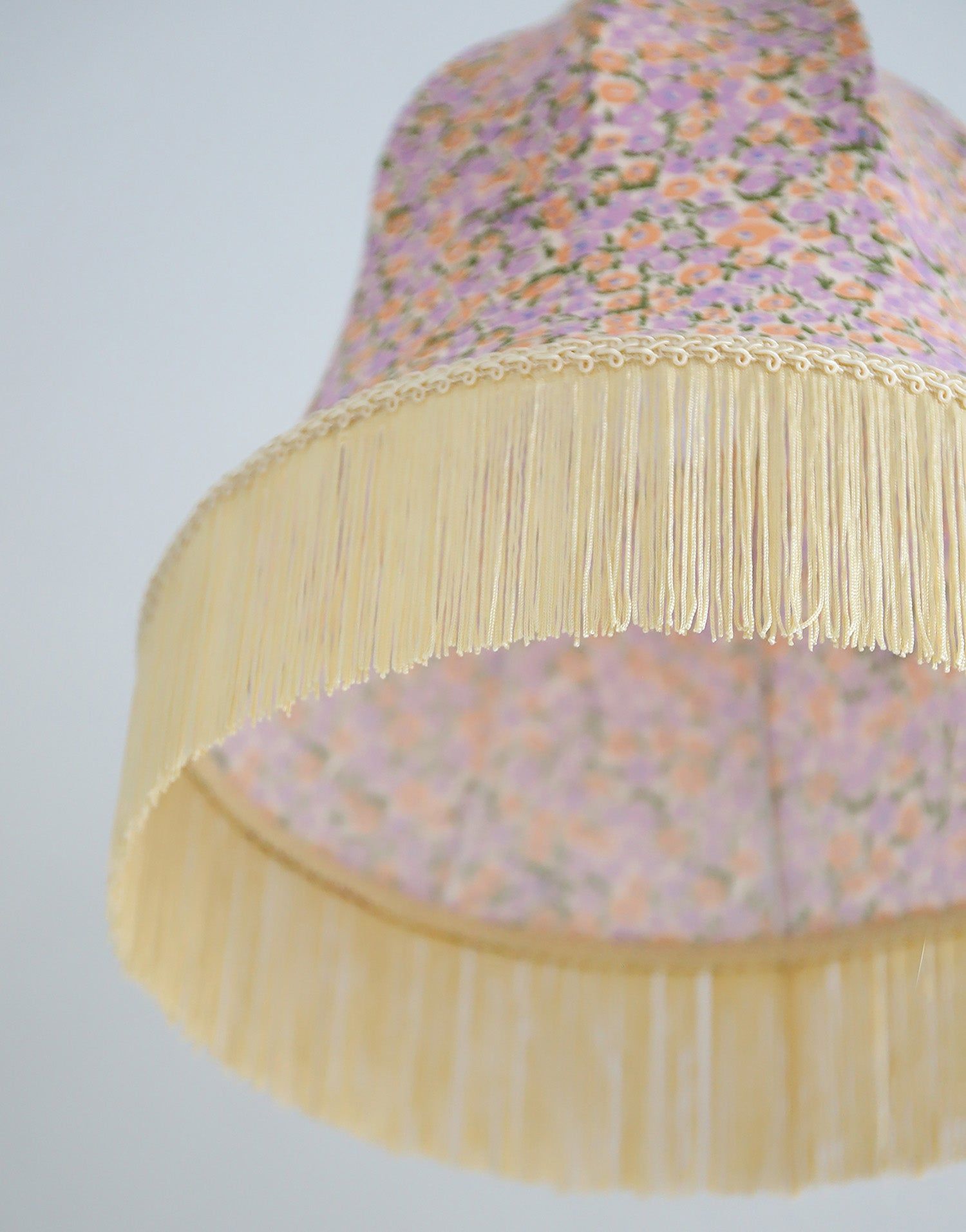 Armande "Bell" Shape Pendant Light with Fringe Print