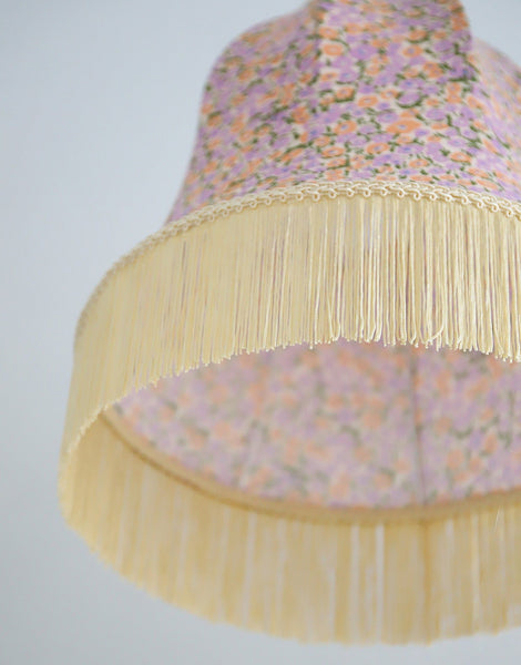 Armande "Bell" Shape Pendant Light with Fringe Print