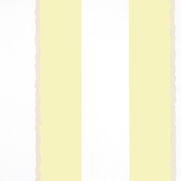 Wide Stripes Aligned Wallpaper – BUTTERMILK