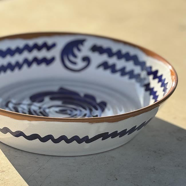 Blue Antica Serving Bowl - 30 cm