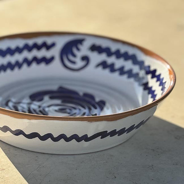 Blue Antica Serving Bowl - 30 cm