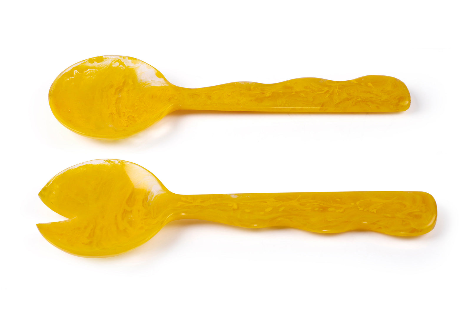 Resin Salad Server Mustard (Set of 2)