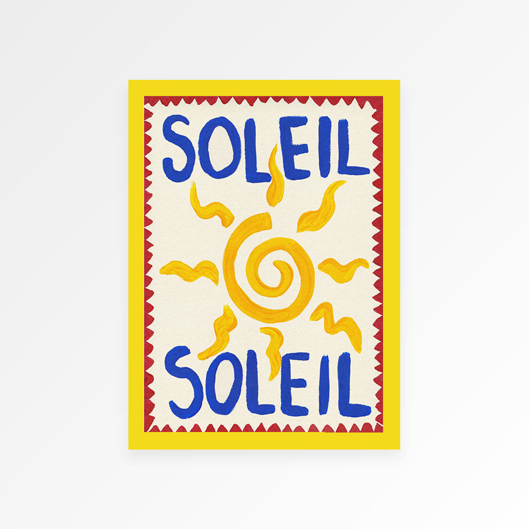Soleil Hand Painted Print