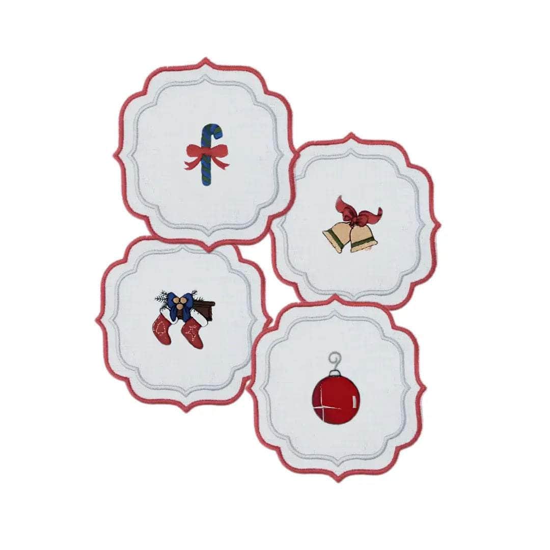 Christmas Drink Coaster Set of 4