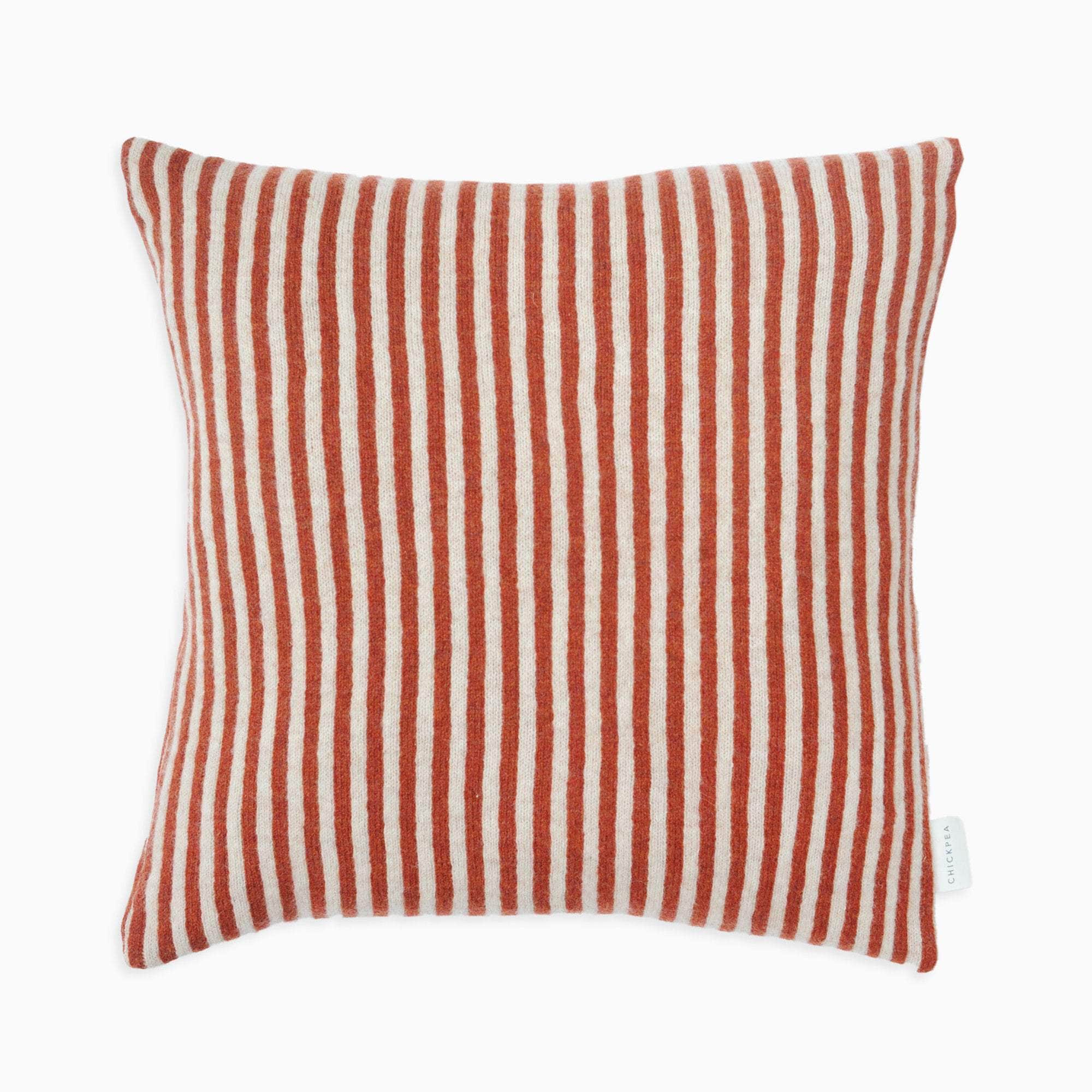 Rust Bold Stripe Cushion