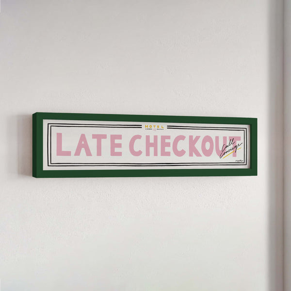 Late Checkout Panoramic Framed Print