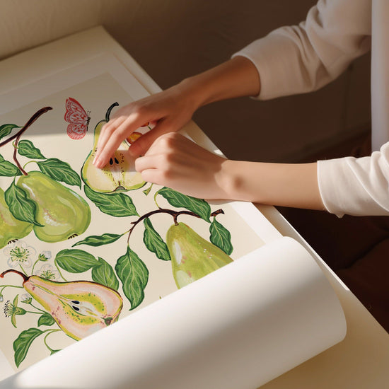 Primula Primrose Pear Art Print