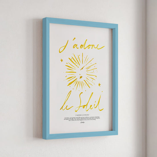 J'adore Le Soleil Print (Brushstroke Yellow)
