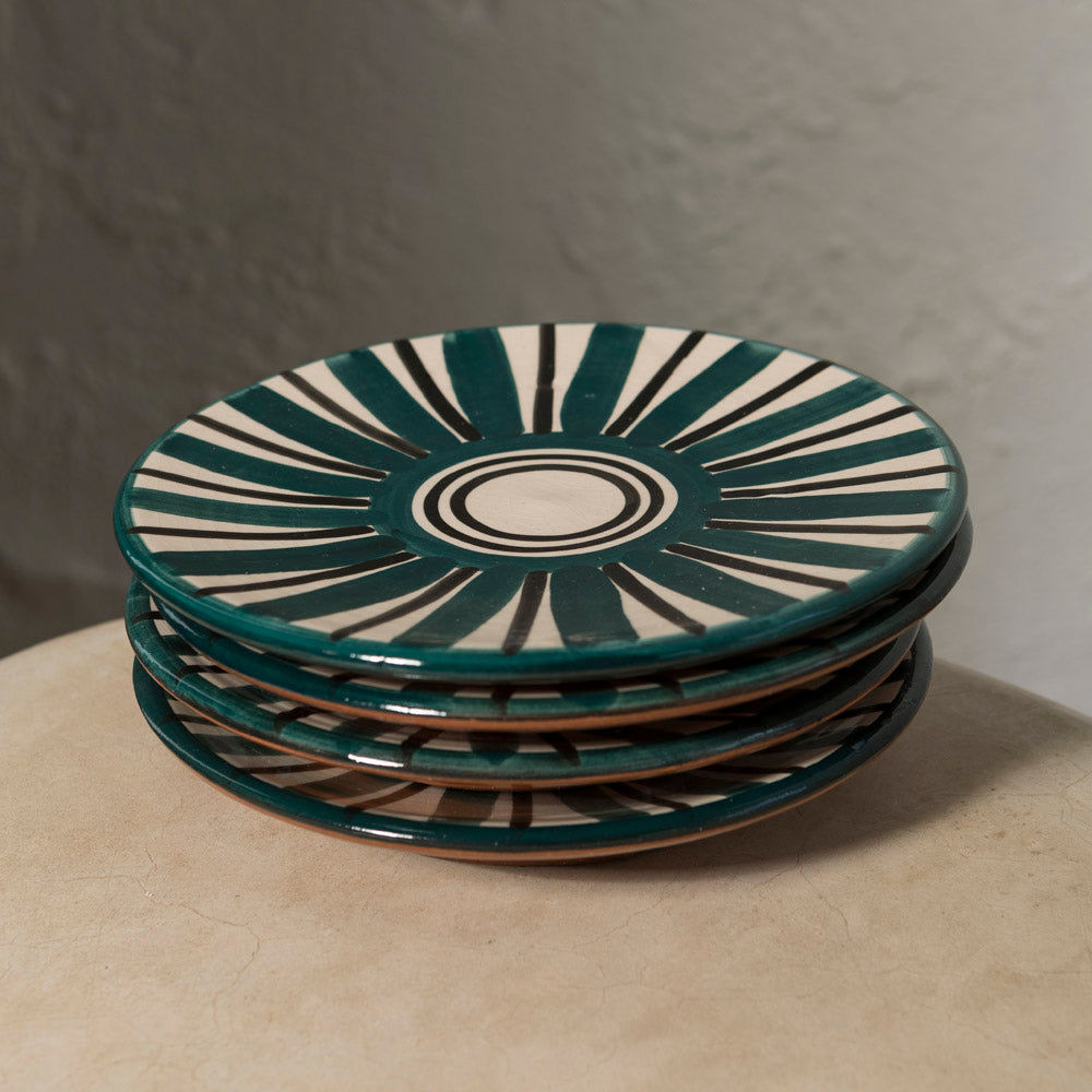 Blue Safi Dessert Plate