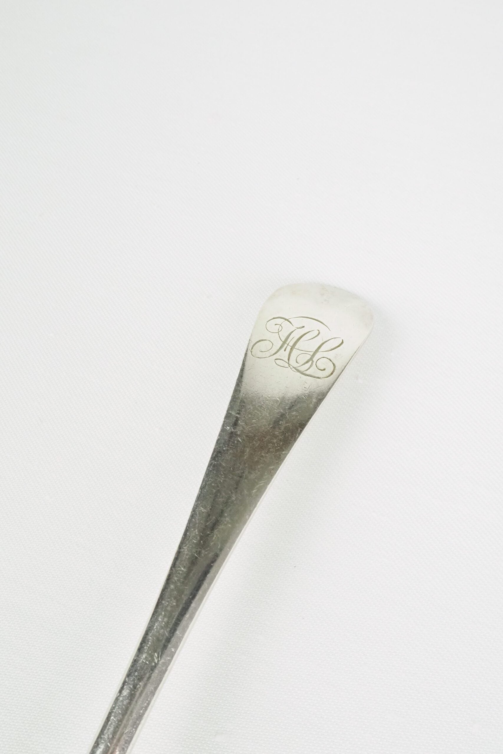 Antique Silver Plate Serving Spoon