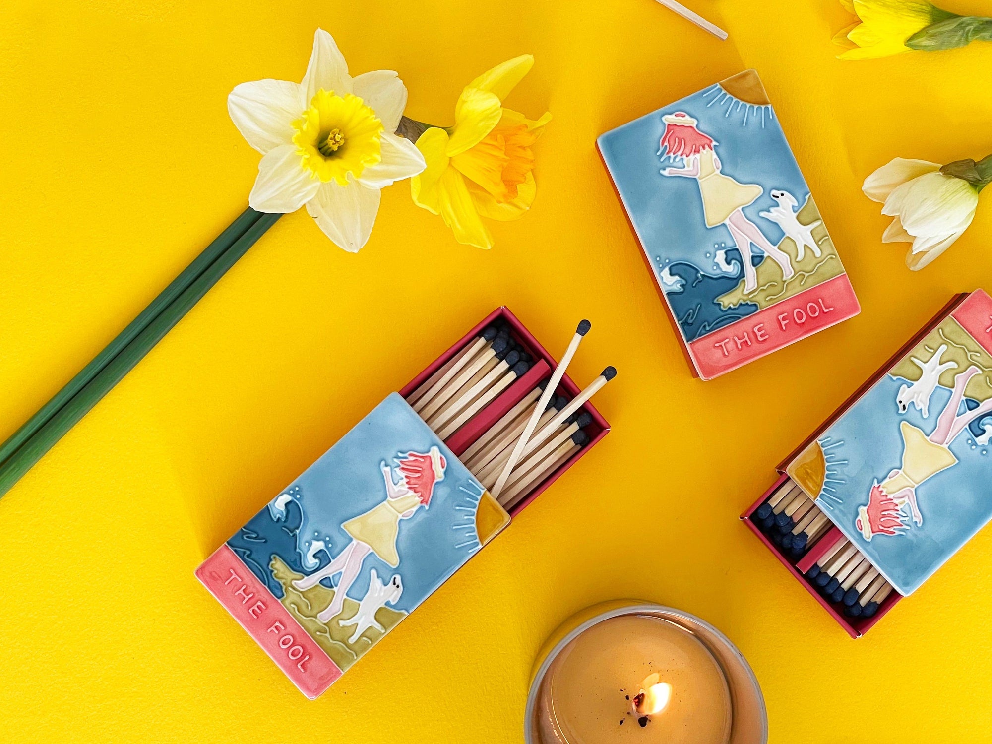 The Fool Ceramic Matchbox