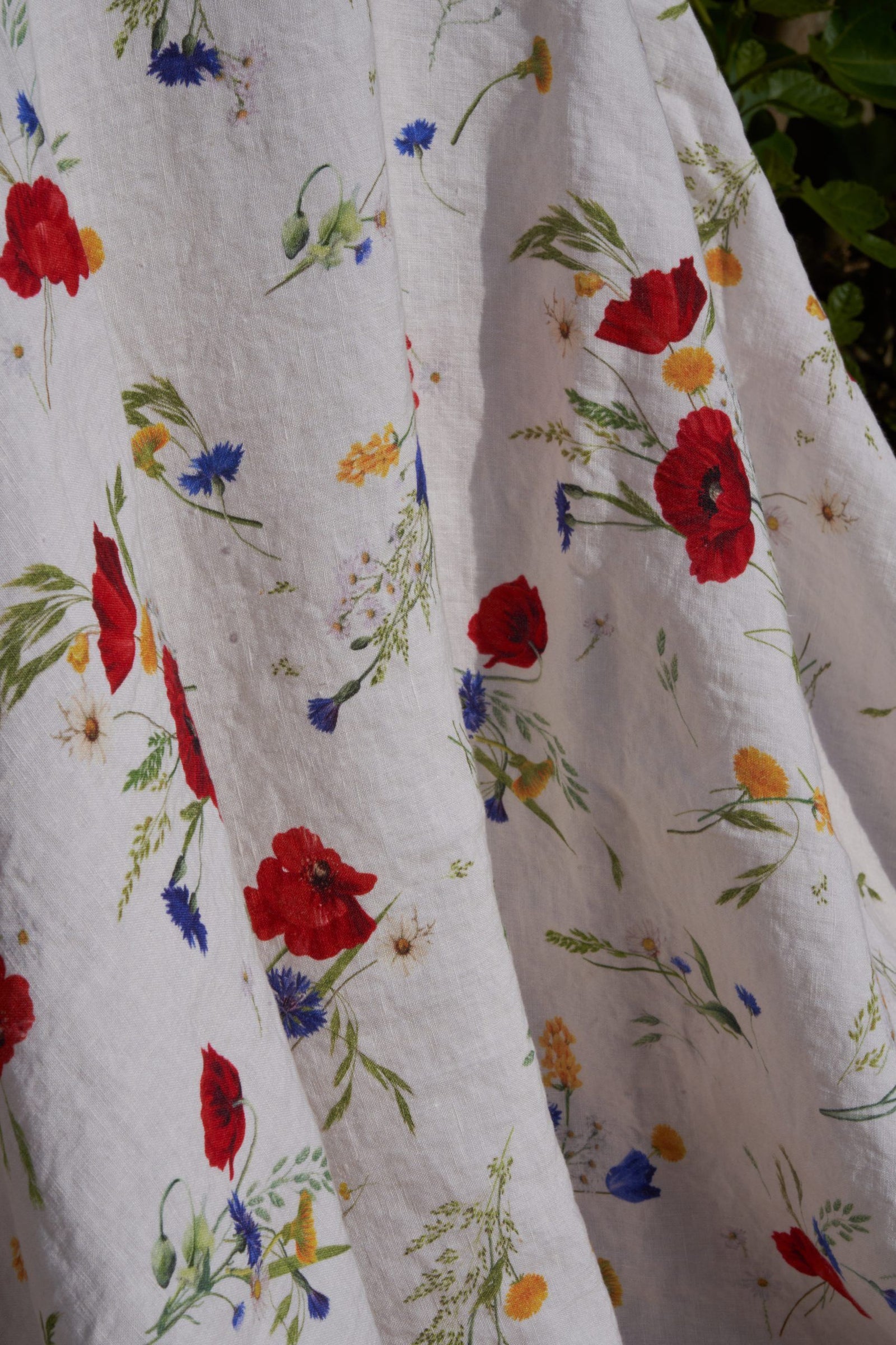 Summer Meadow Linen Tablecloth
