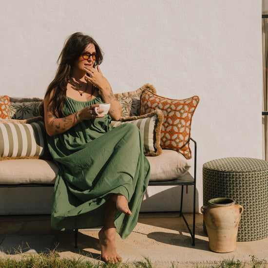 Cushion Rosita Sand & Ecru