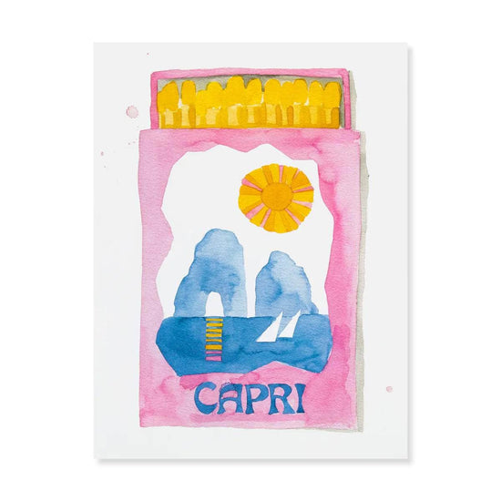 Capri Matchbook Print