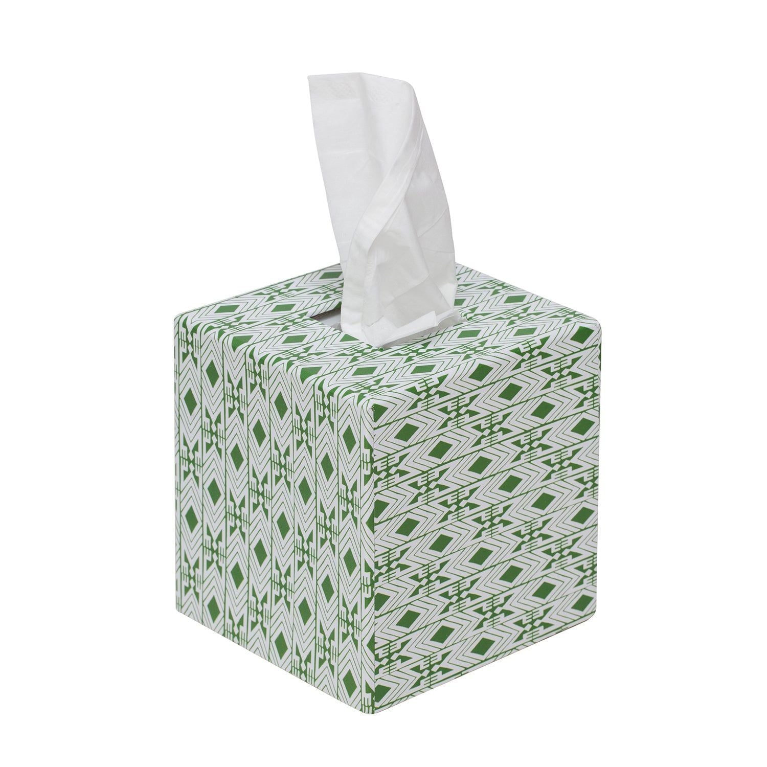 Tijan Nori Green Tissue Box Cover