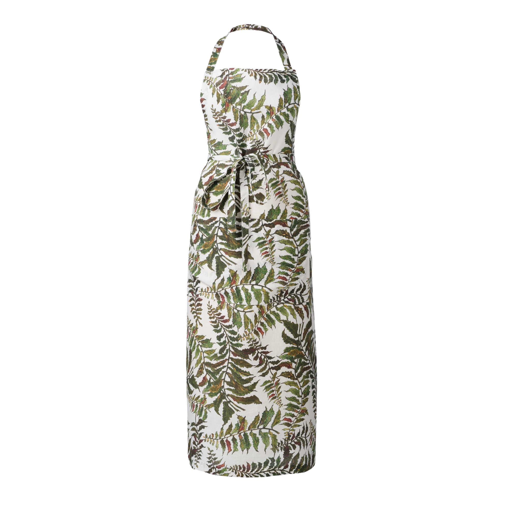 Fern Printed Linen Apron