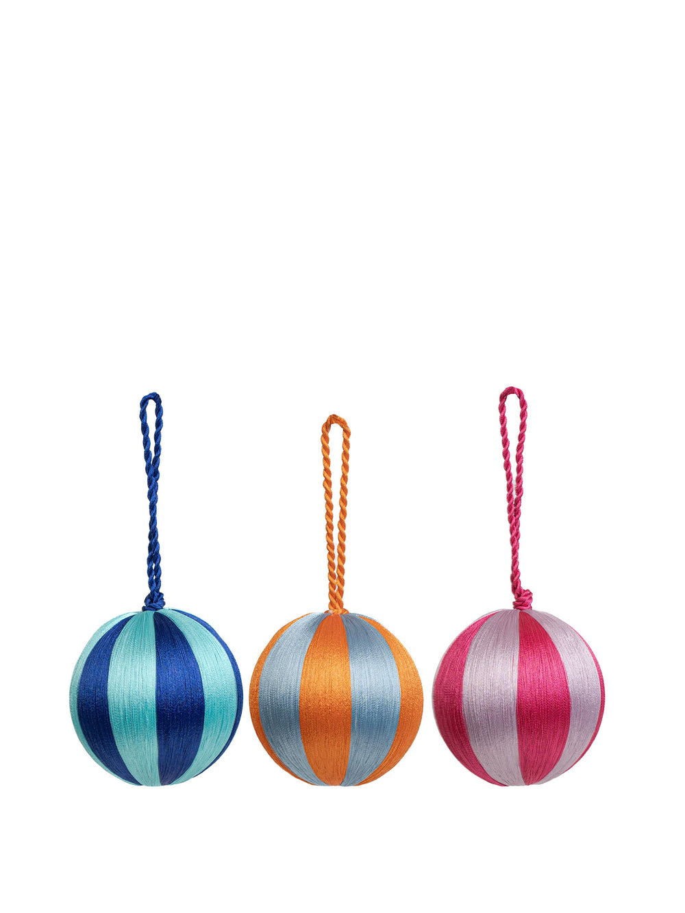 Stripe Bauble M Set/3 - Multi Colour