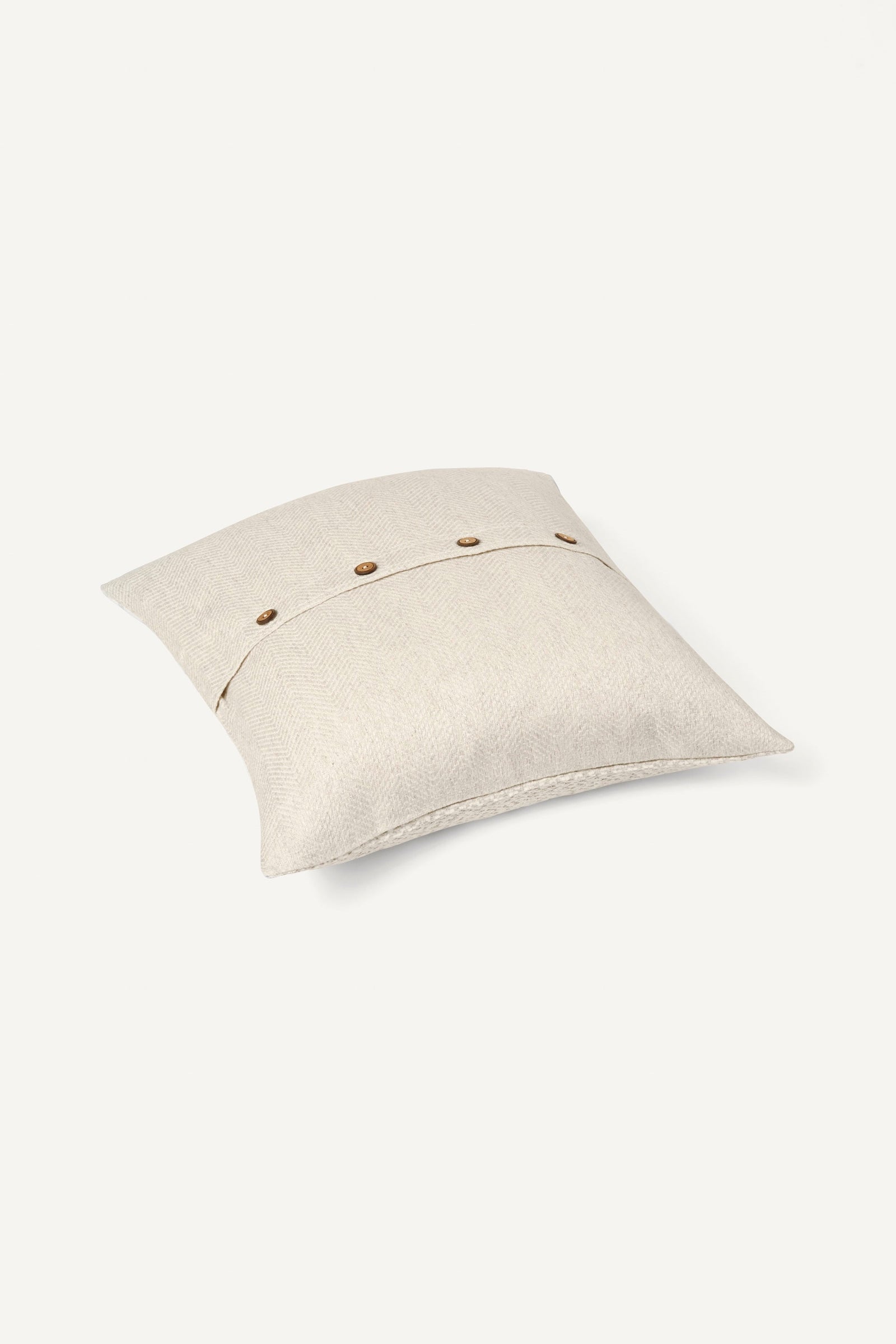 Sawan Jacquard Cushion Cover - Pearl White & Grey