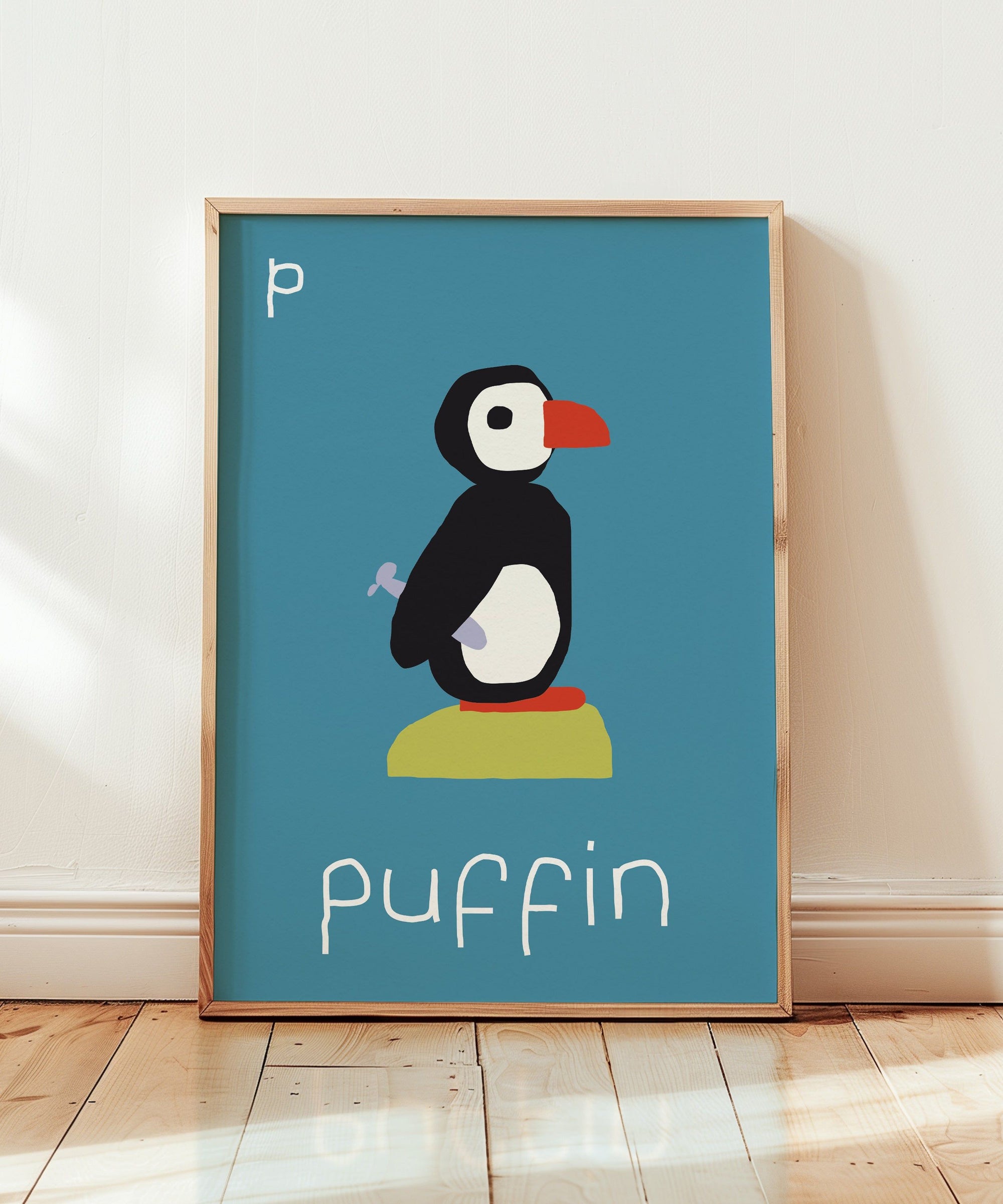 P for Puffin Art Print