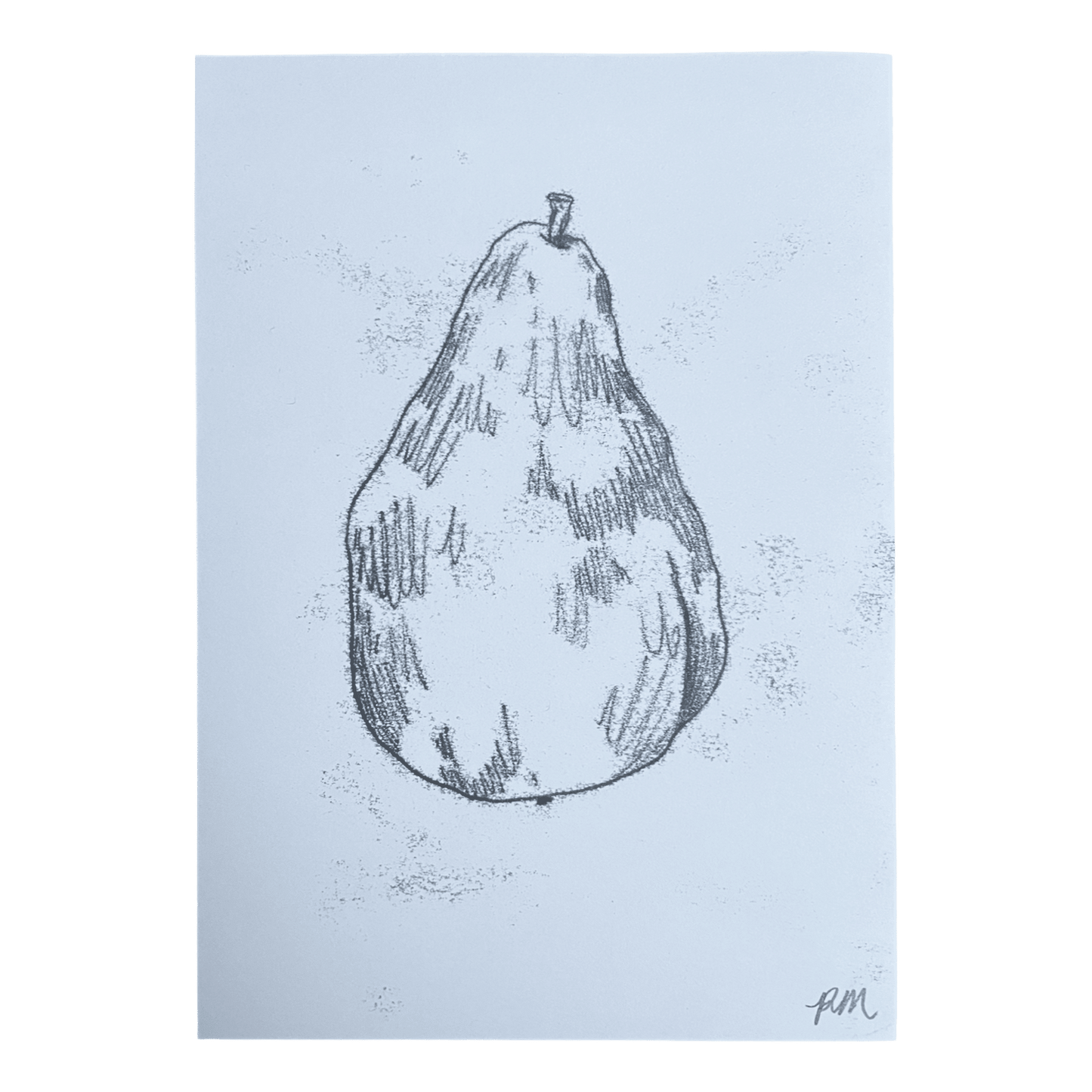 Pear Monoprint #6