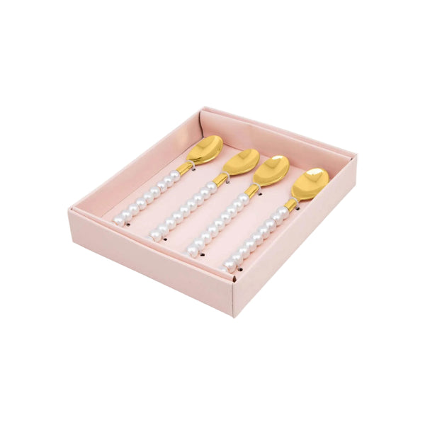 Set of Four Pearl Spoons