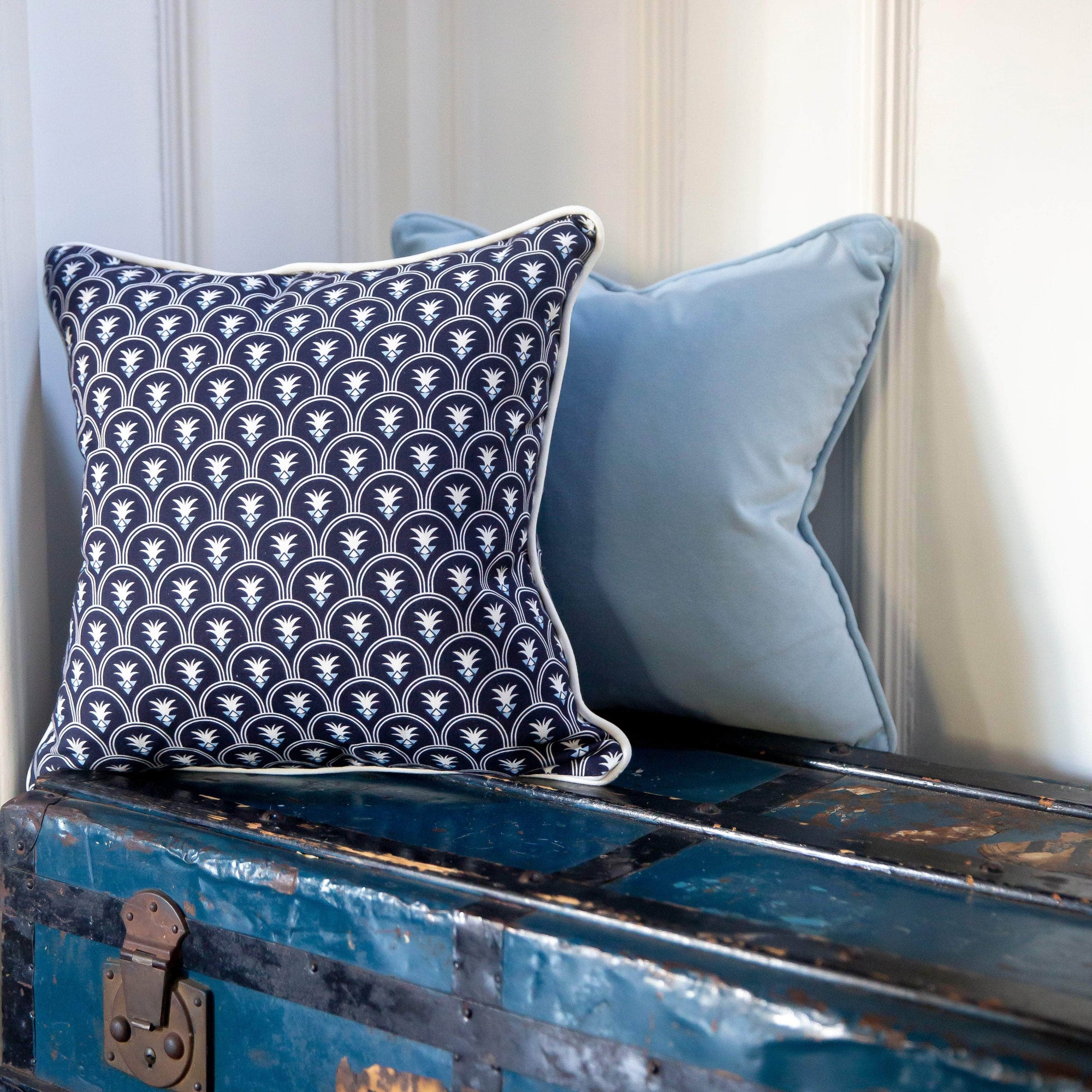 The Fontana Cushion - Dark Blue