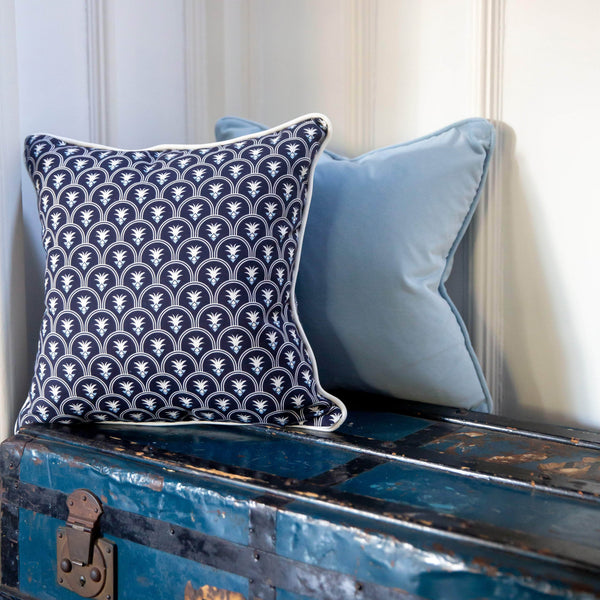 The Fontana Cushion - Dark Blue