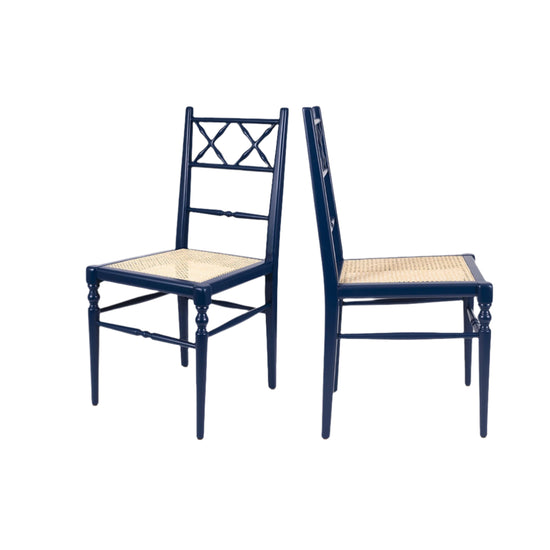 Pair of Chiara Dining Chairs, Ocean