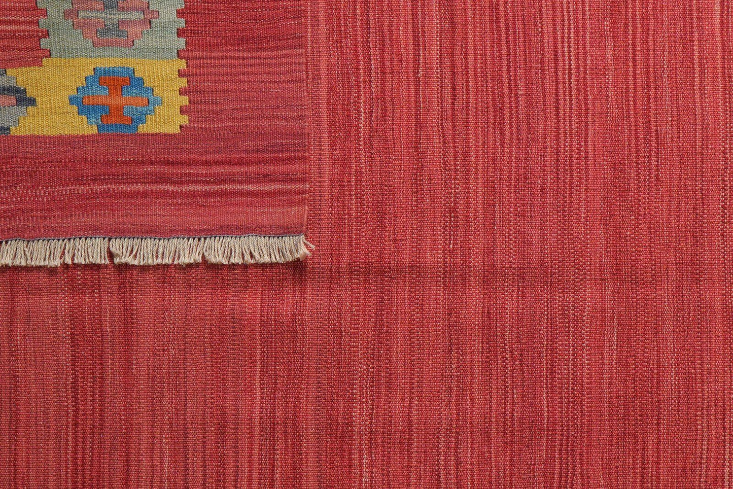 Gashgai Kilim · Hand-woven – Red, 201x160 cm