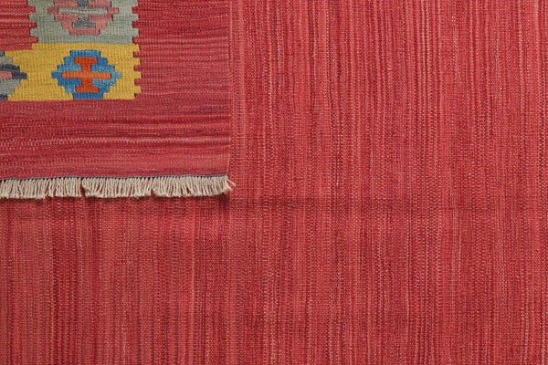 Gashgai Kilim · Hand-woven – Red, 201x160 cm