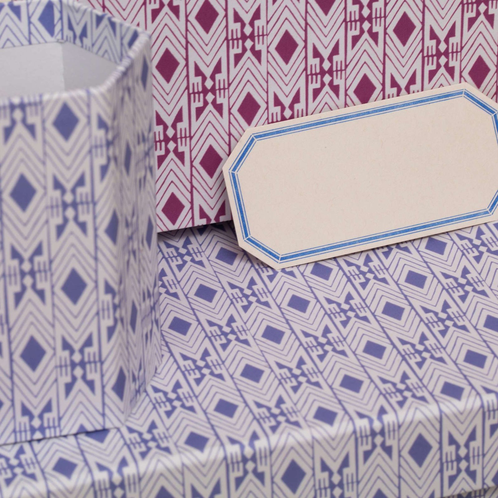 Tijan Violette Blue Lidded Portfolio Box