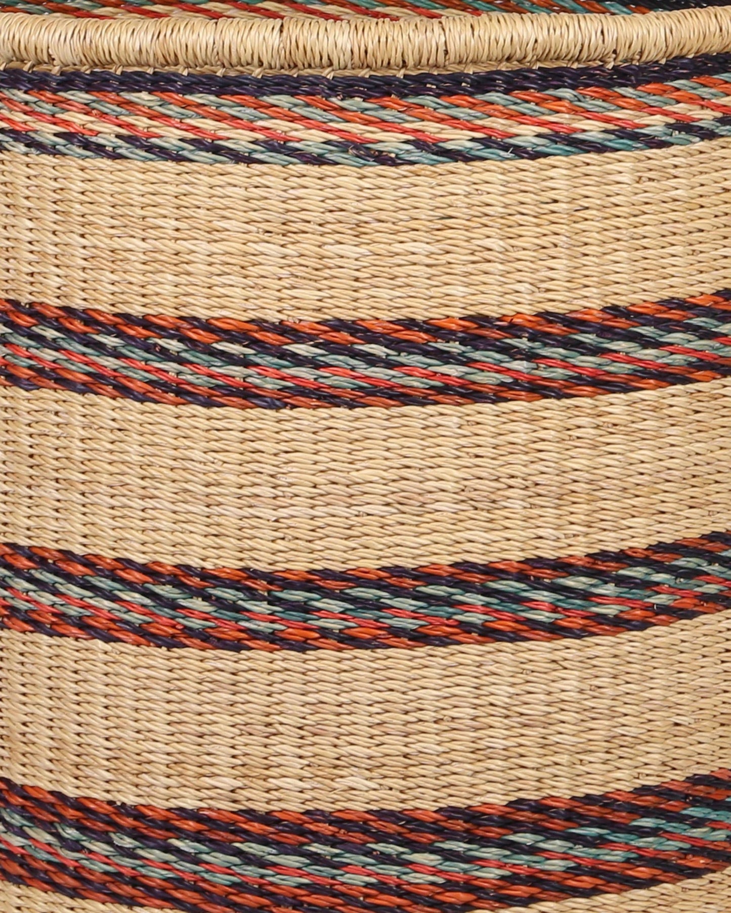 OESE: Burnt Orange, Blue and Black Log or Laundry Basket