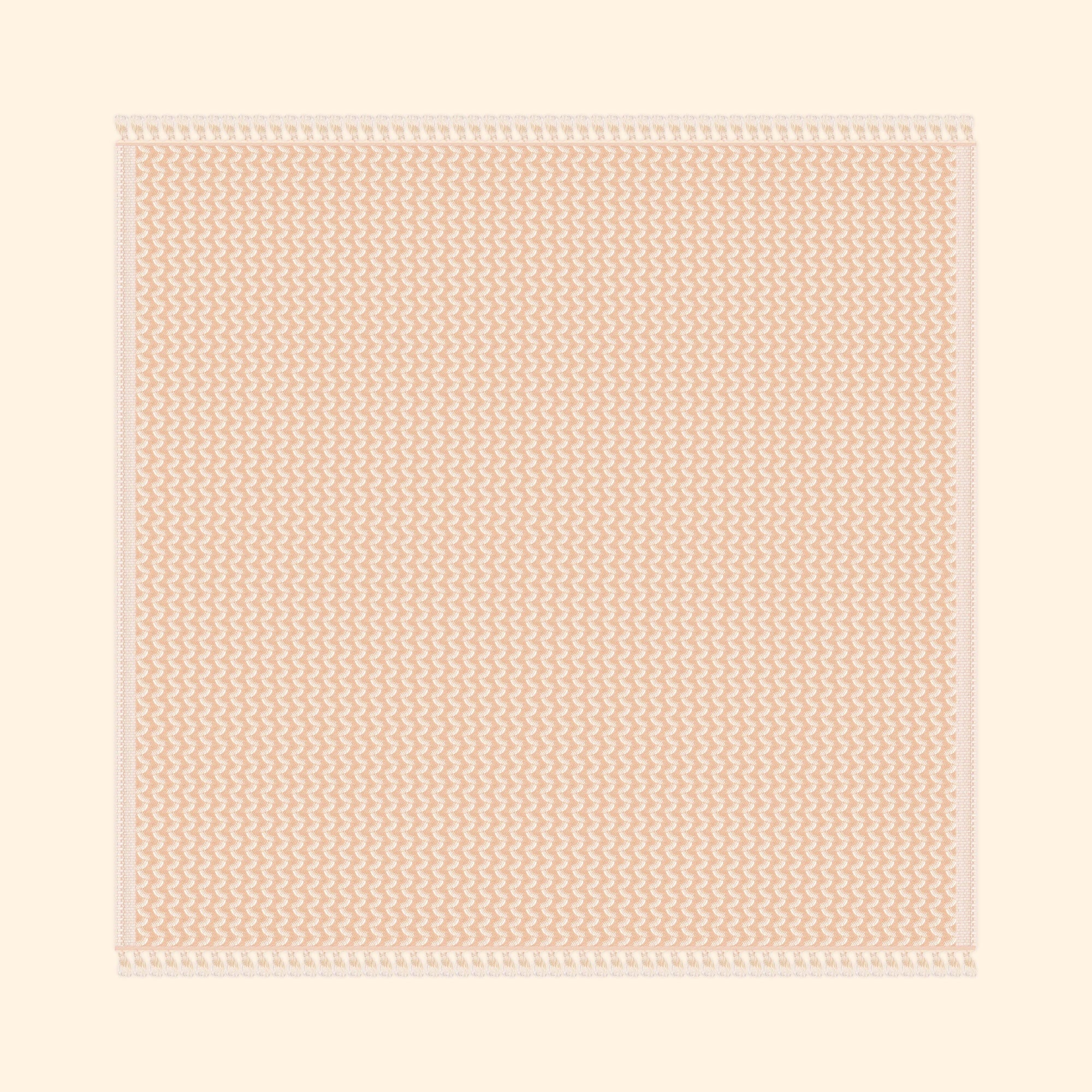 Silent Ripple Pure Cotton Blanket In Tan