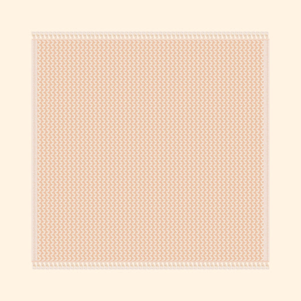 Silent Ripple Pure Cotton Blanket In Tan
