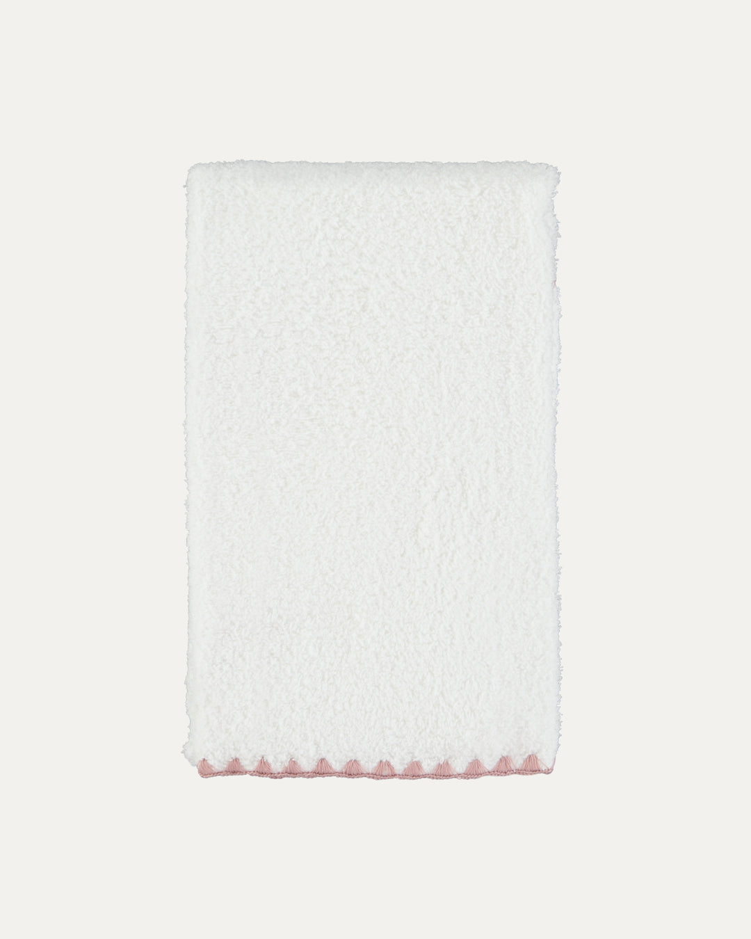Bath Towel Shell White with Pink