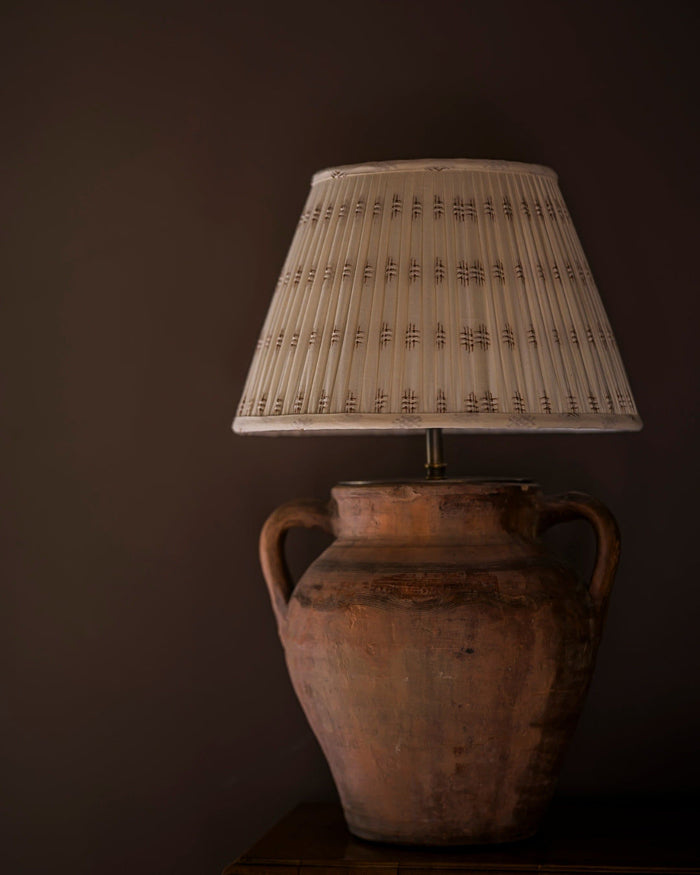 The Classic Embroidered Cotton in Chestnut