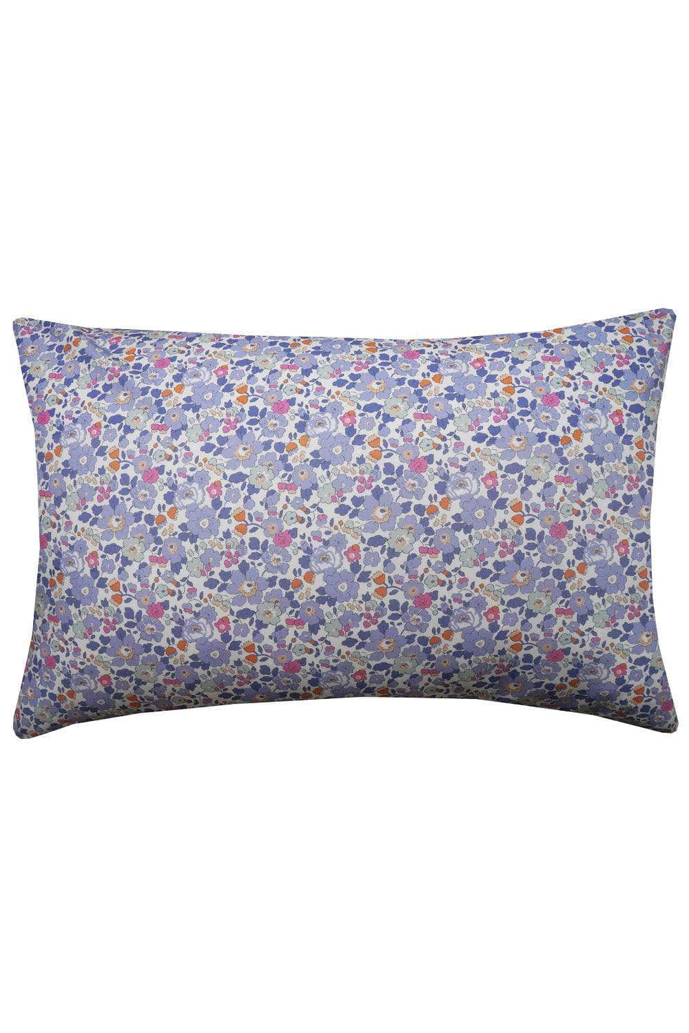 Pillowcase Made With Liberty Fabric Betsy Lavender Blue